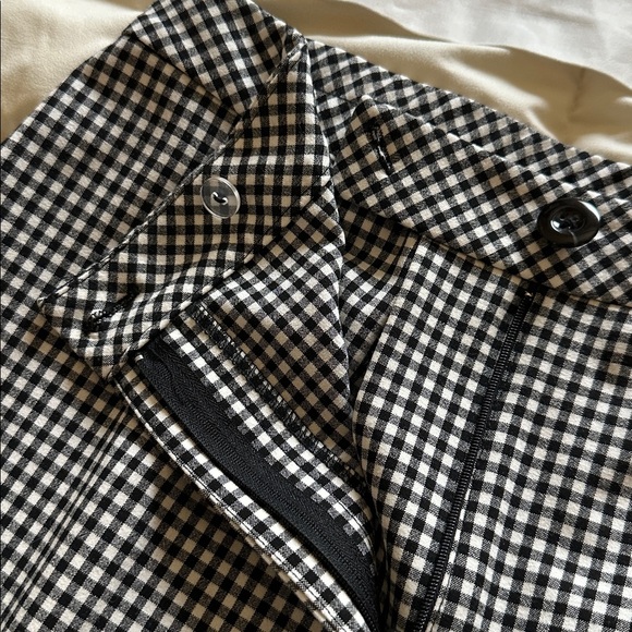 Susan Graver Black and White Checkered Pants - Picture 4 of 6